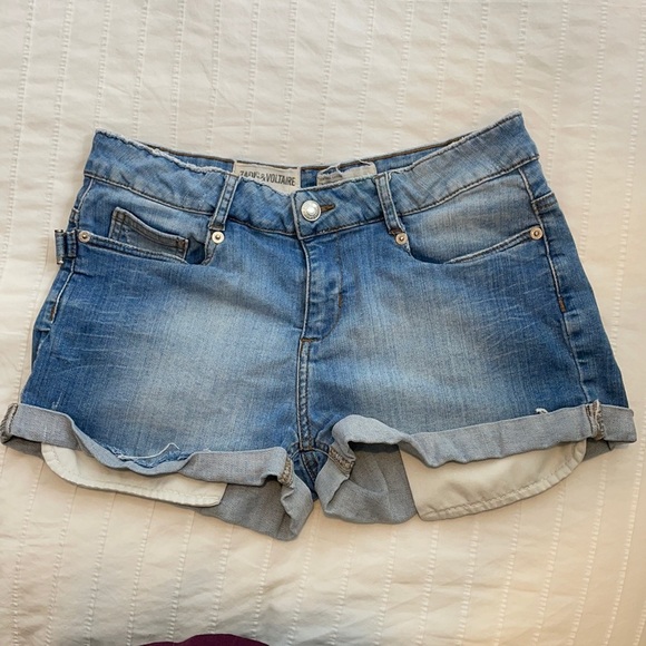 Zadig & Voltaire low rise jean shorts - Picture 1 of 7